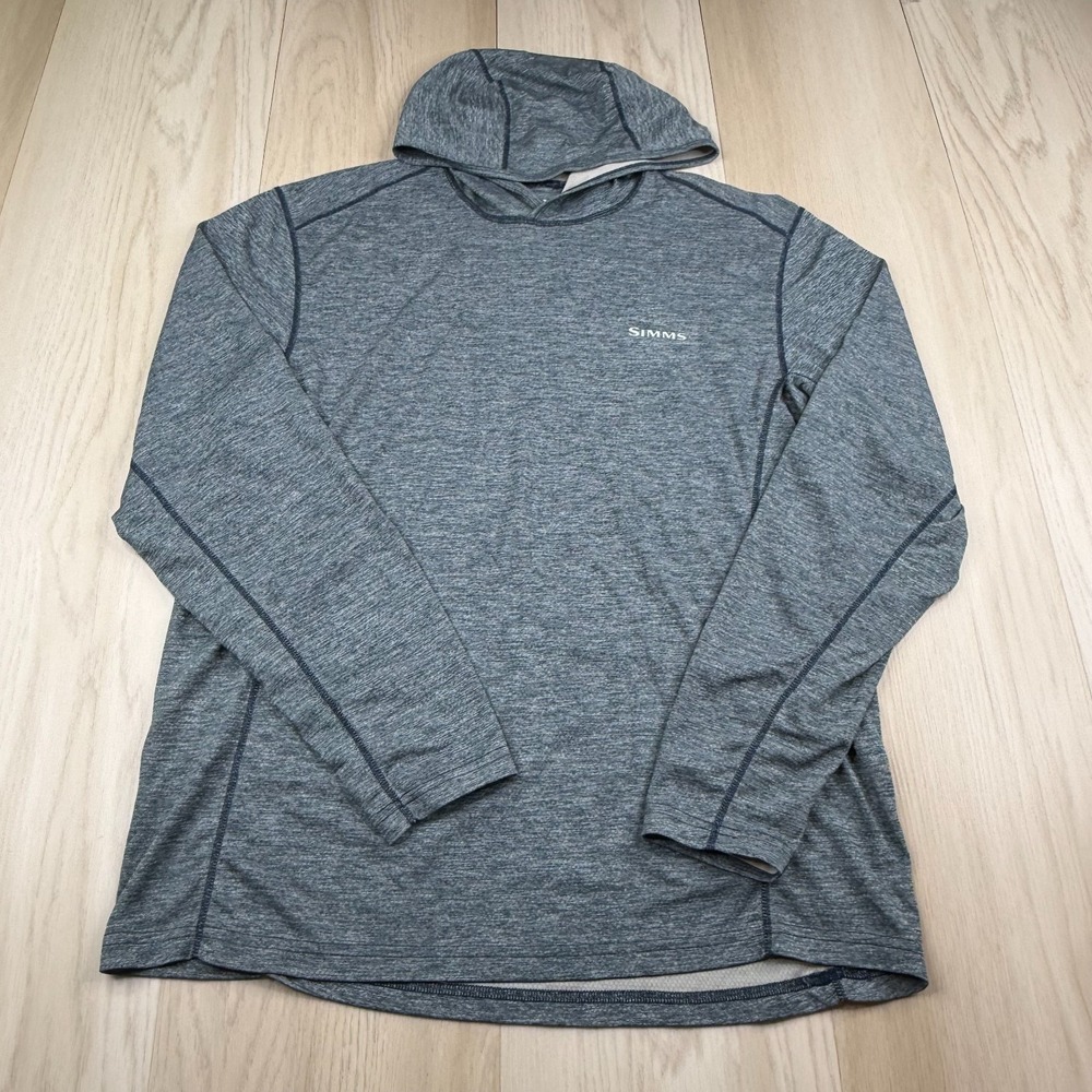 Simms Mens Blue Performance Bugstopper Insect Shi… - image 1